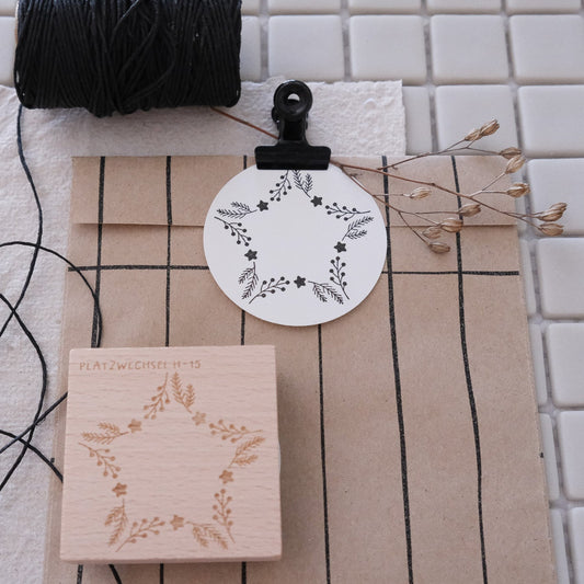 Holzstempel | Winterstern | 5 x 5 cm