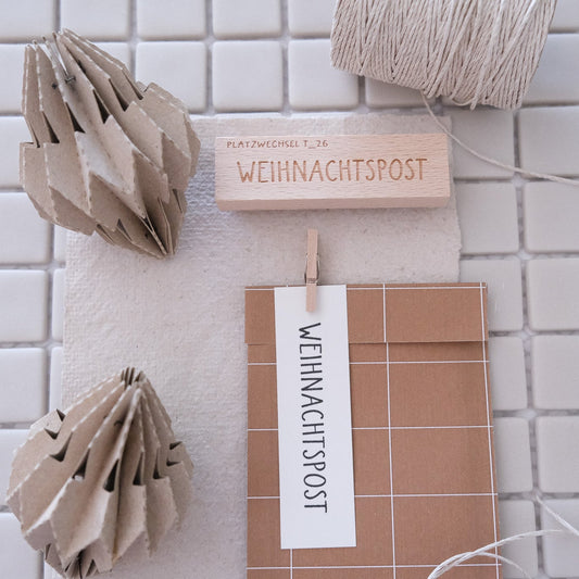 Textstempel Weihnachtspost