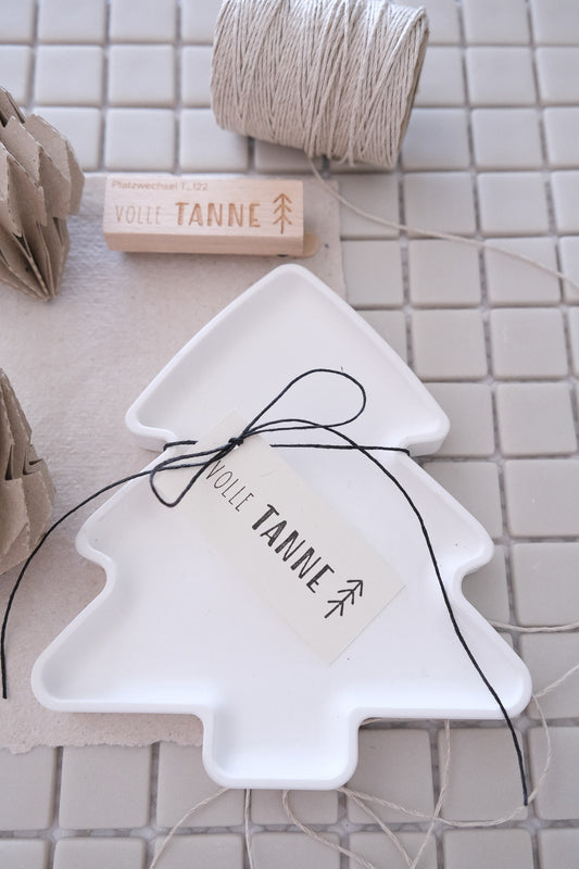 Textstempel |  volle Tanne | 7 cm
