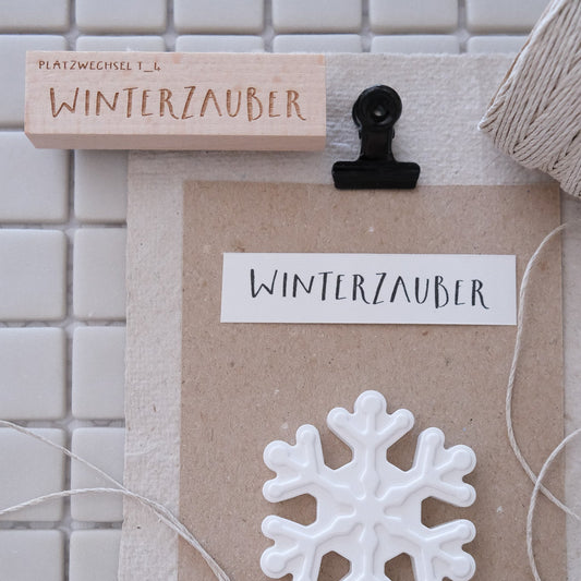 Textstempel Wiinterzauber
