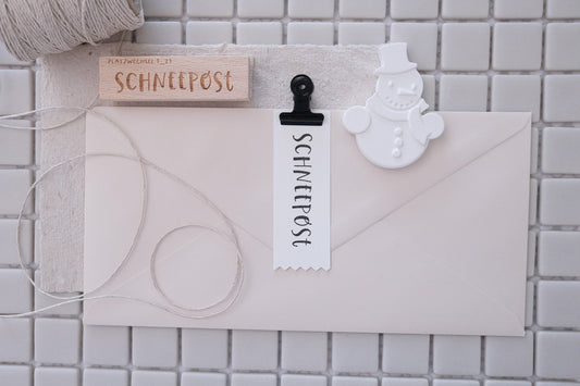 Textstempel |  Schneepost | 7 cm