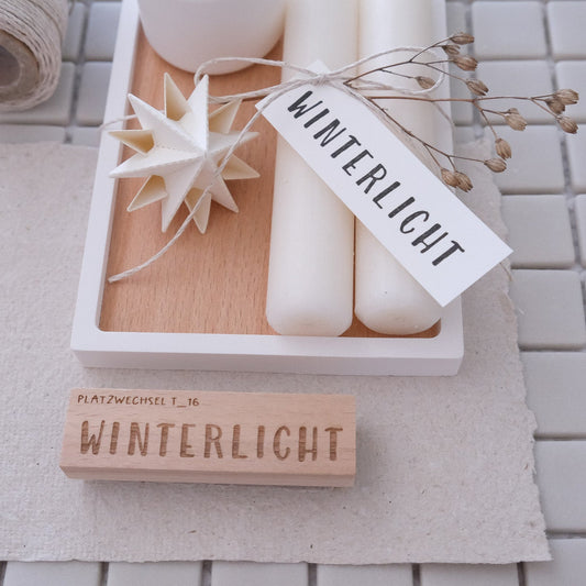 Textstempel Winterlicht