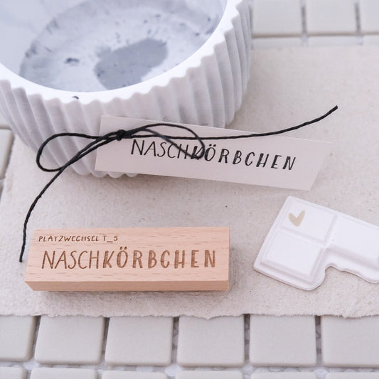 Textstempel "Naschkörbchen"