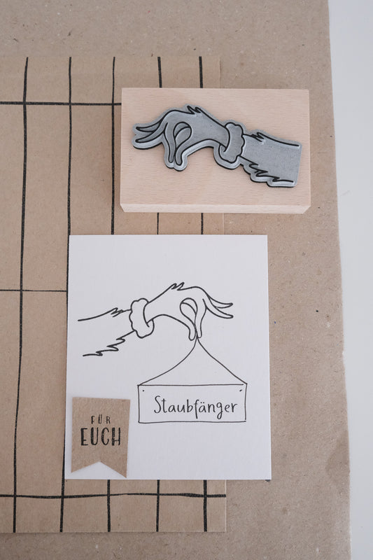 Holzstempel | Weihnachtsmuffel Arm | 5 x 8 cm