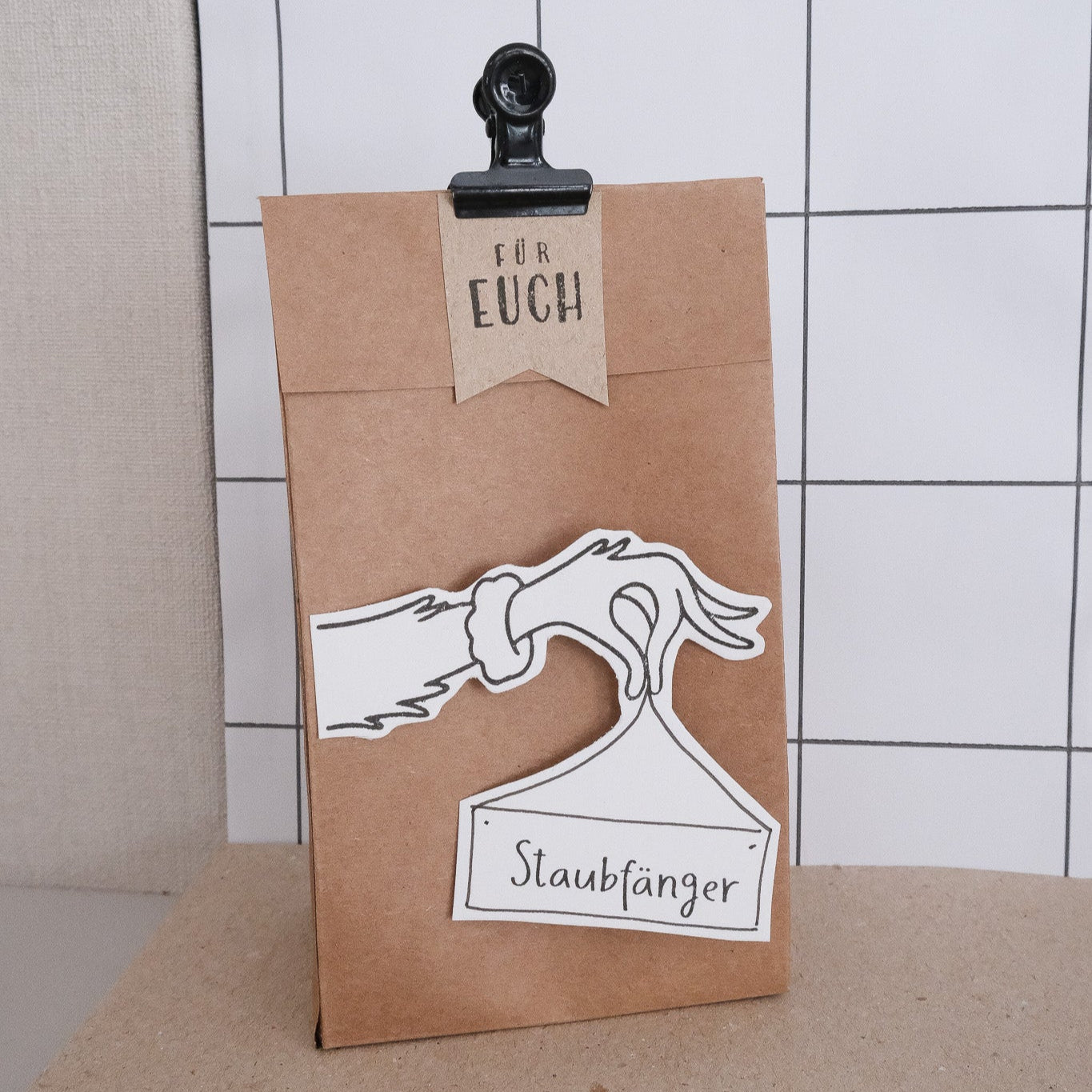 Holzstempel | Weihnachtsmuffel Arm | 5 x 8 cm