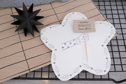 Holzstempel |  Feen Arm | 3 x 6 cm