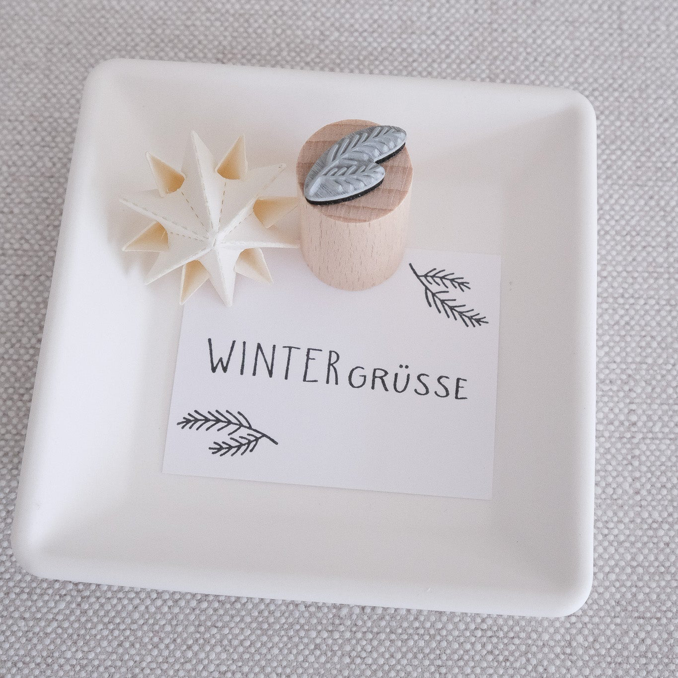 Ministempel | Tannenzweig | ø 2 cm