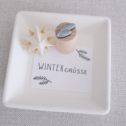 Ministempel | Tannenzweig | ø 2 cm