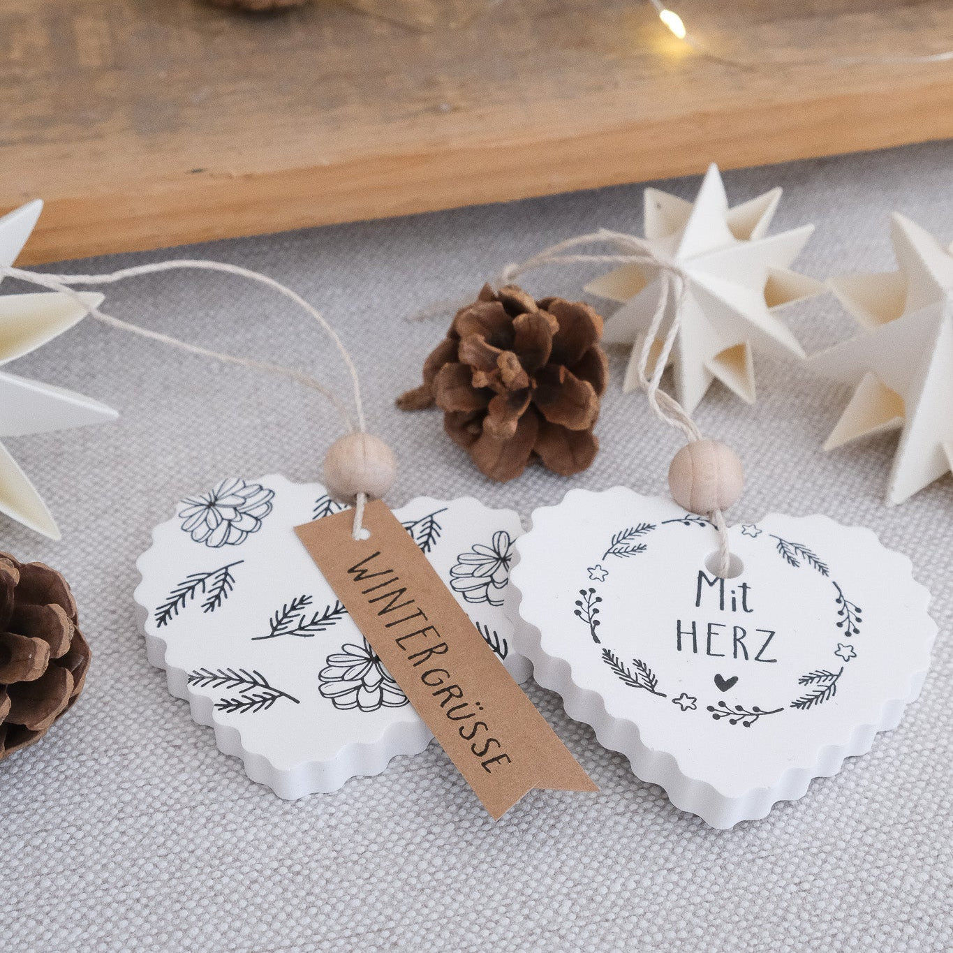 Holzstempel |  Mit Herz | 3 x 3 cm