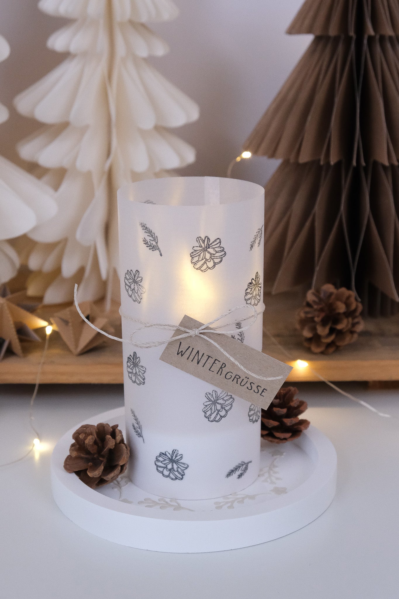 Textstempel |  Wintergrüsse | 6 cm