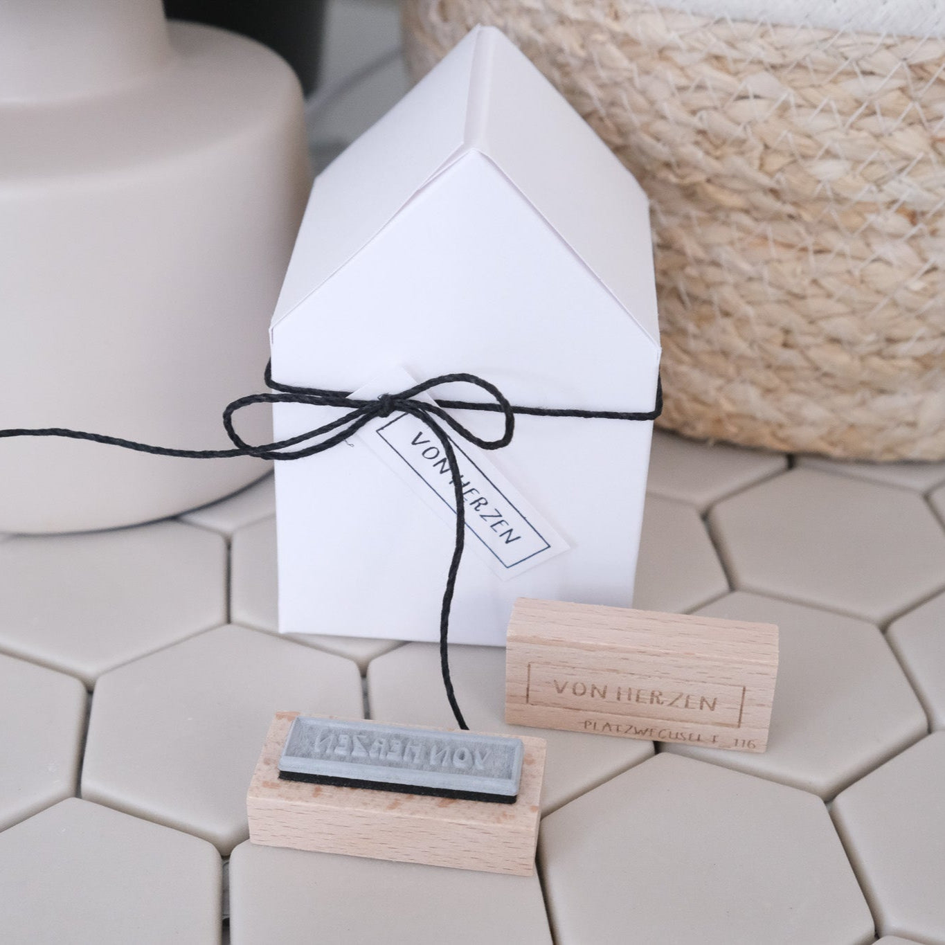 Textstempel | von Herzen | 4,5 cm