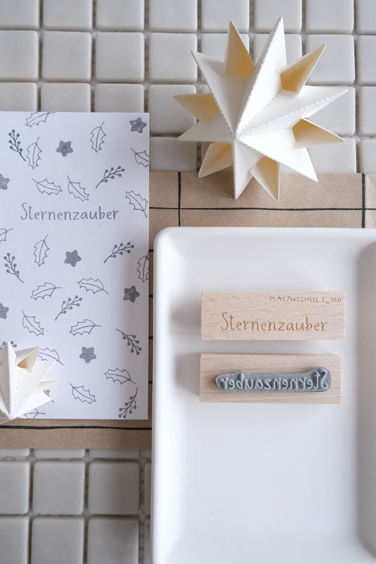 Textstempel |  Sternenzauber | 6 cm