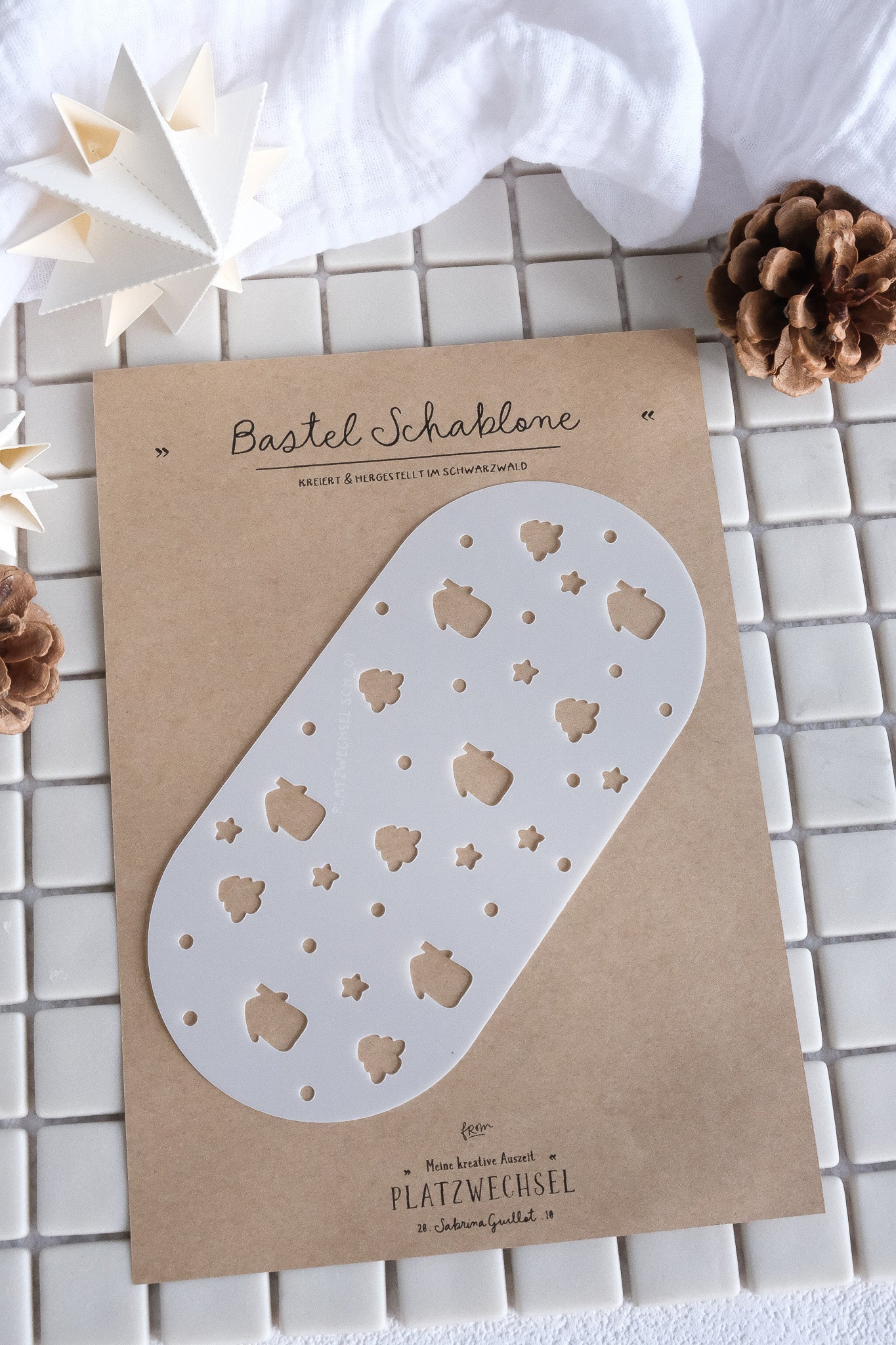 Schablone I Häuser I 16,3 x 7,9 cm