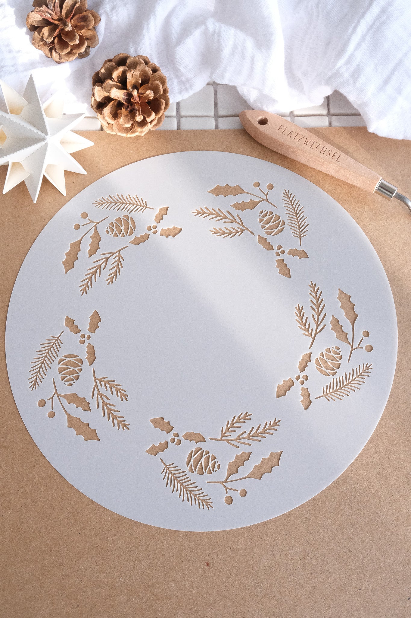 Schablone I Kranz I 23 cm