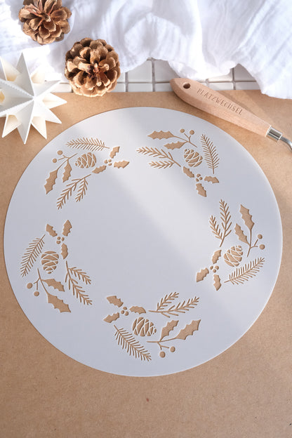 Schablone I Kranz I 23 cm