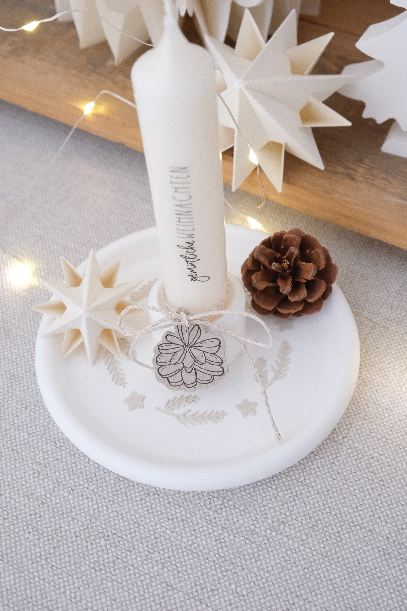 Schablone I Tannenzweige & Sterne I 9 cm