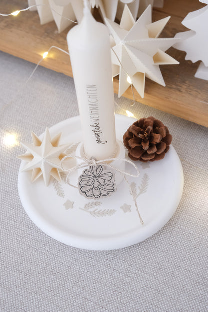 Schablone I Tannenzweige & Sterne I 9 cm