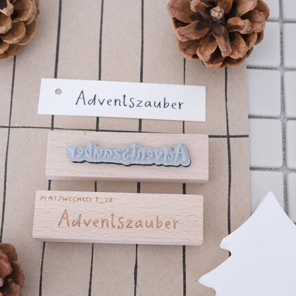 Textstempel | Adventszauber | 7 cm
