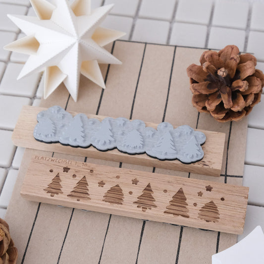 Textstempel | Tannen Bordüre #2 | 12 cm