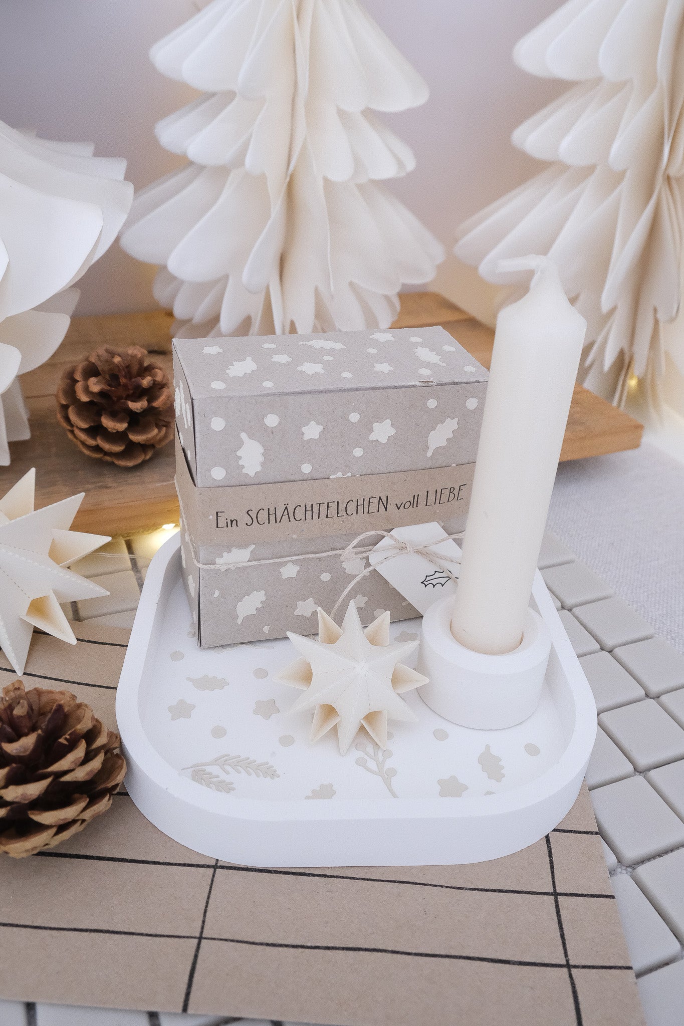 Textstempel |  Ein Schächtelchen voll Liebe | 10 cm