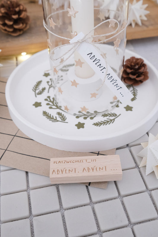 Textstempel | Advent, Advent ... | 7 cm