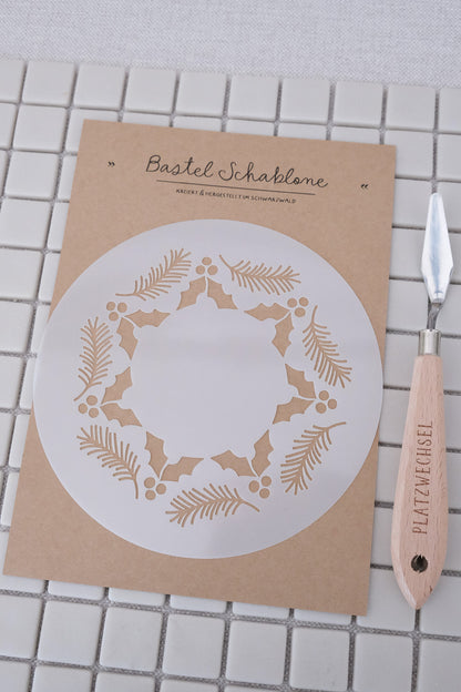 Schablone I Weihnachtszweige I 14,5 cm/ 15 cm