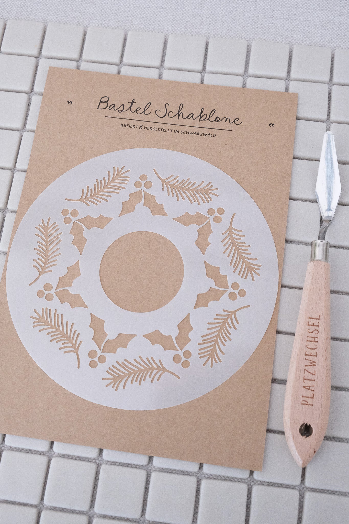 Schablone I Weihnachtszweige I 14,5 cm/ 15 cm