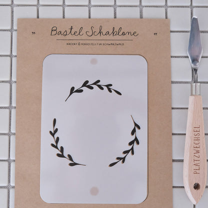 Schablone I "Kranz" I 10,5 x 14,5 cm