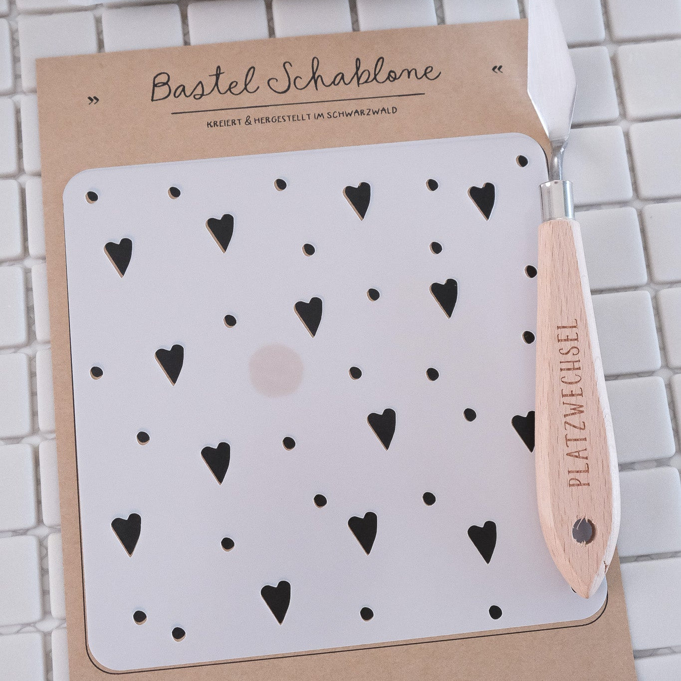 Schablone I "Herzen" I 13 x 13 cm