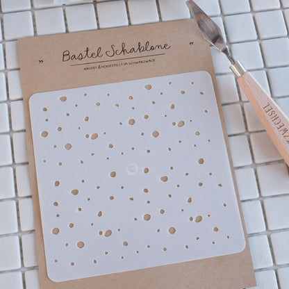 Schablone I "Punkte" I 14 x 14 cm