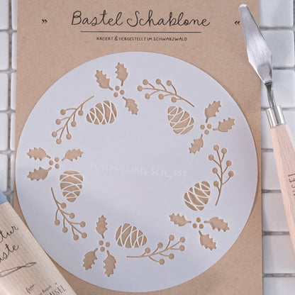 Schablone I "Winterzweige" I 14,5 cm