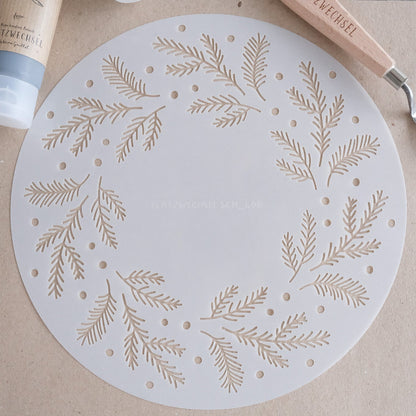 Schablone I Winterkranz I 24 cm