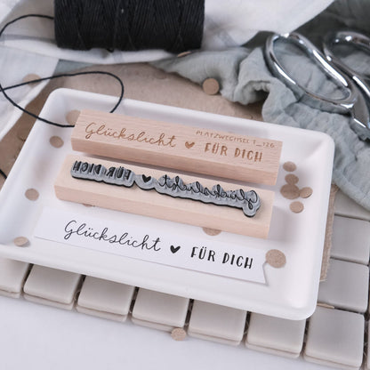 Textstempel | Glückslicht  | 10cm
