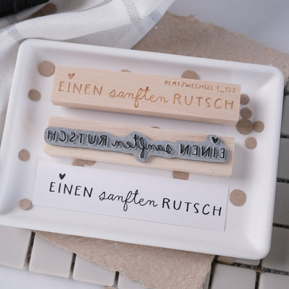 Textstempel | einen sanften Rutsch  | 10cm