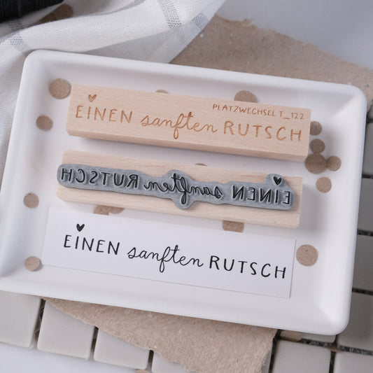 Textstempel | einen sanften Rutsch  | 10cm