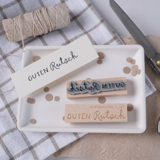 Textstempel | Guten Rutsch | 7 cm