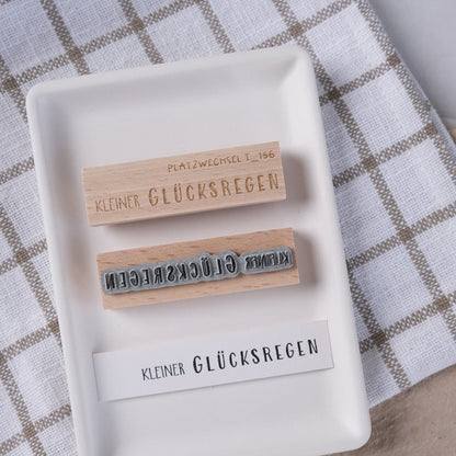 Textstempel | kleiner Glücksregen | 7 cm