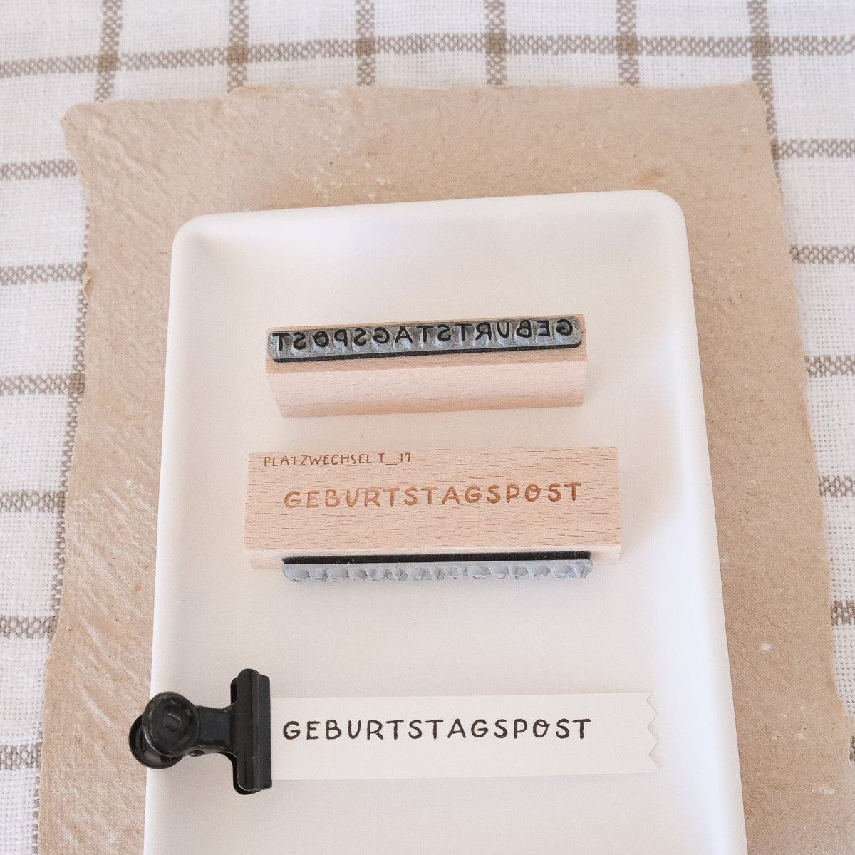 Textstempel | Geburtstagspost | 7 cm
