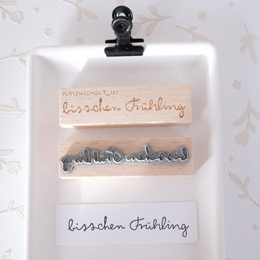 Textstempel | bisschen Frühling | 7 cm