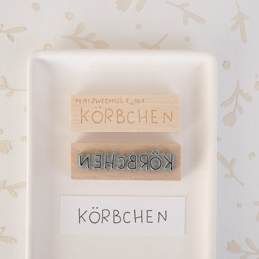 Textstempel | Körbchen | 6 cm