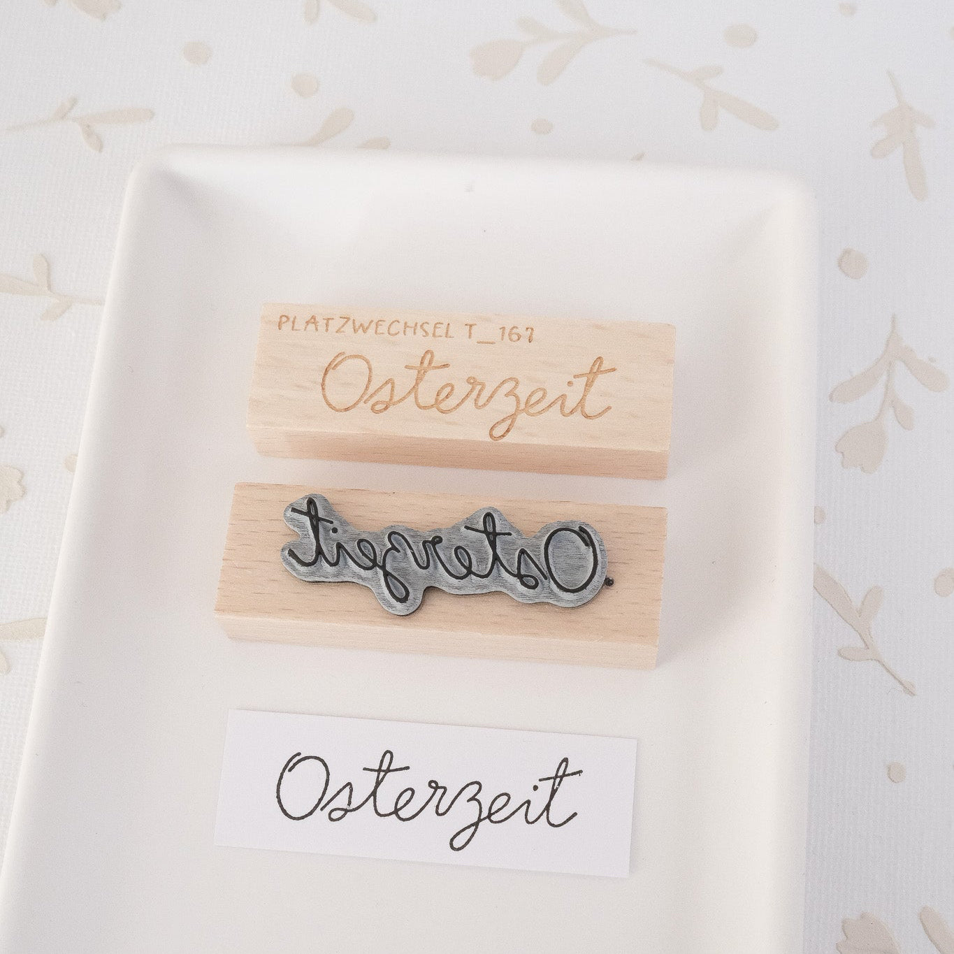 Textstempel | Osterzeit | 6 cm