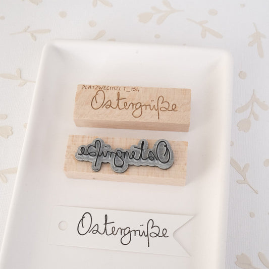 Textstempel | Ostergrüße | 6 cm