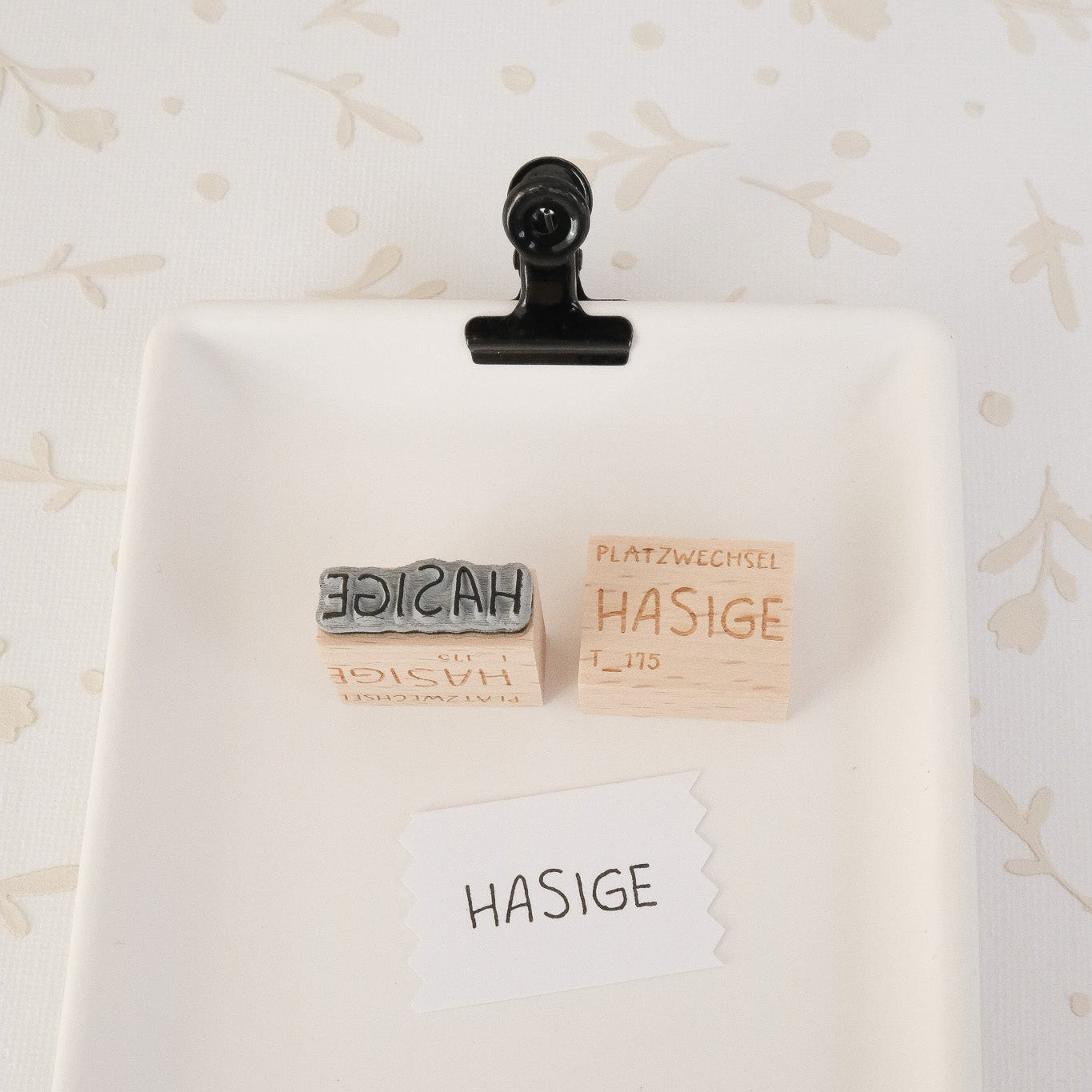 Textstempel | Hasige | 2,5 cm