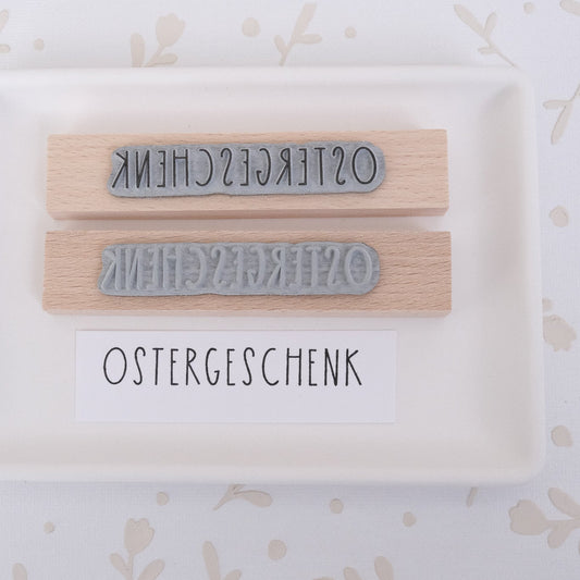 Textstempel | Ostergeschenk | 10 cm