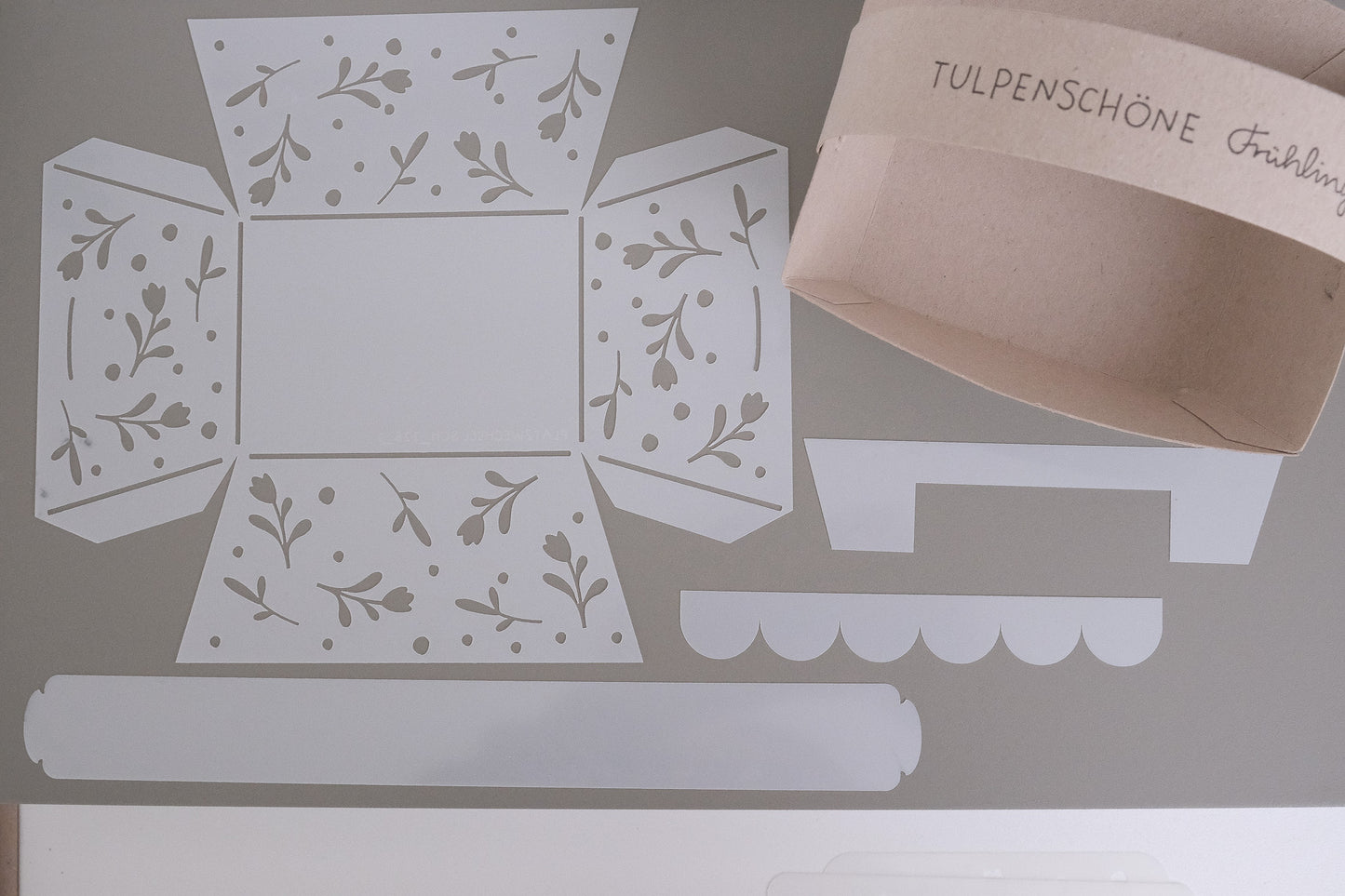 Schablone | Körbchen | Tulpe