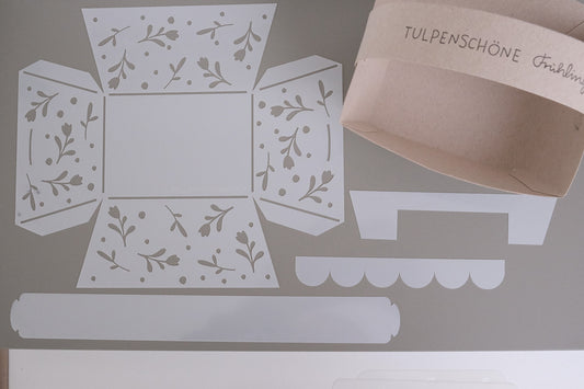 Schablone | Körbchen | Tulpe