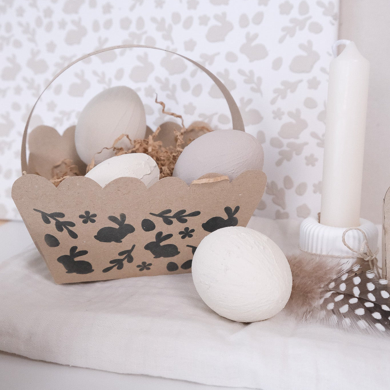 Schablone | Körbchen | Hasi