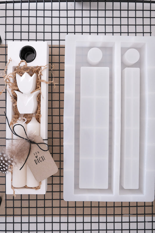 Gießform | Kerzenkiste | 25,8 x 14,3 cm