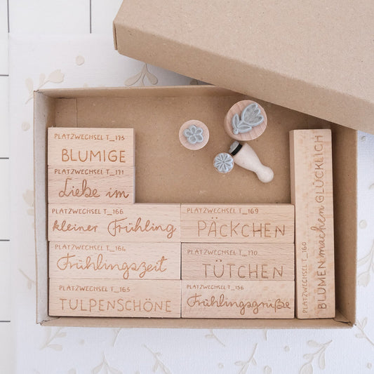 Frühlingsstempel Set | Box | 13 Stempel