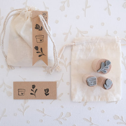 Ministempel | Set Tulpe | 3 Stück